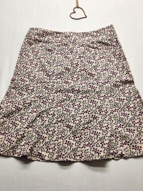 ⭐Gap Stretch A-Line Flare Vintage Floral Skirt Y2K Size 16